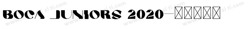 boca juniors 2020字体转换